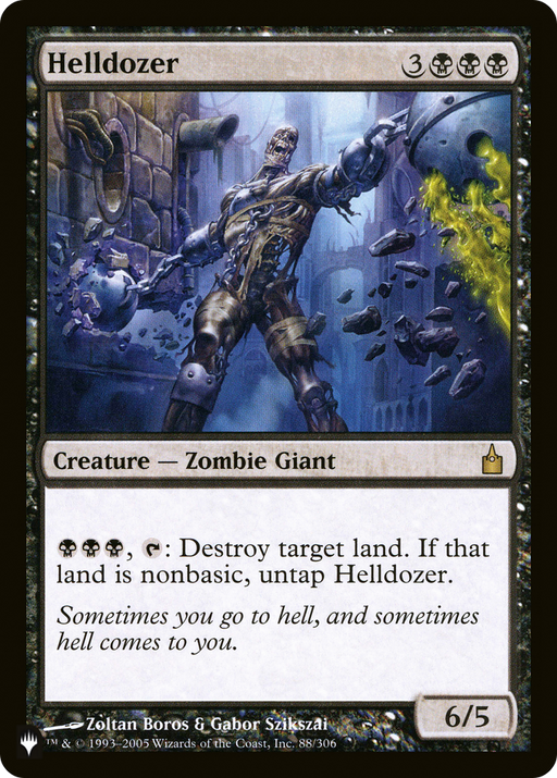 Helldozer (LIST-88/306) [Mystery Booster] The List MTG Single Wizards of the Coast