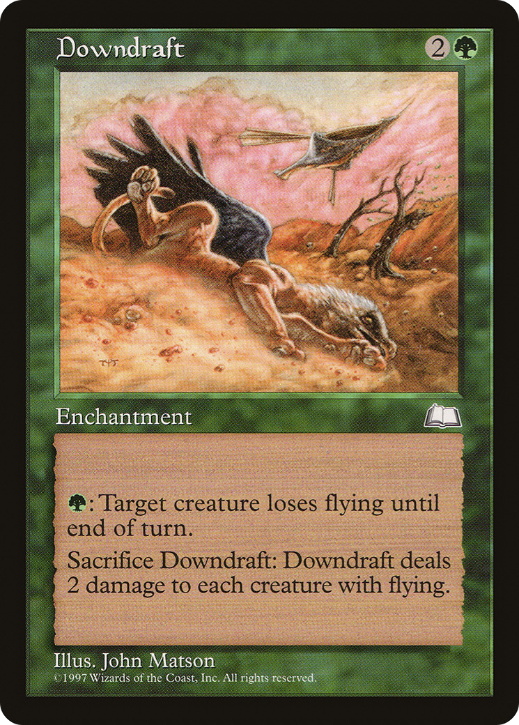 Downdraft (WTH-) [Weatherlight] MTG Single Wizards of the Coast