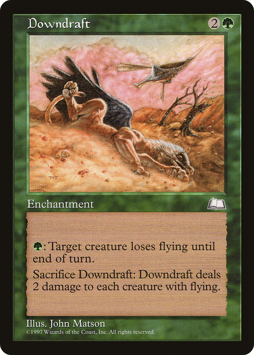 Downdraft (WTH-) [Weatherlight] MTG Single Wizards of the Coast