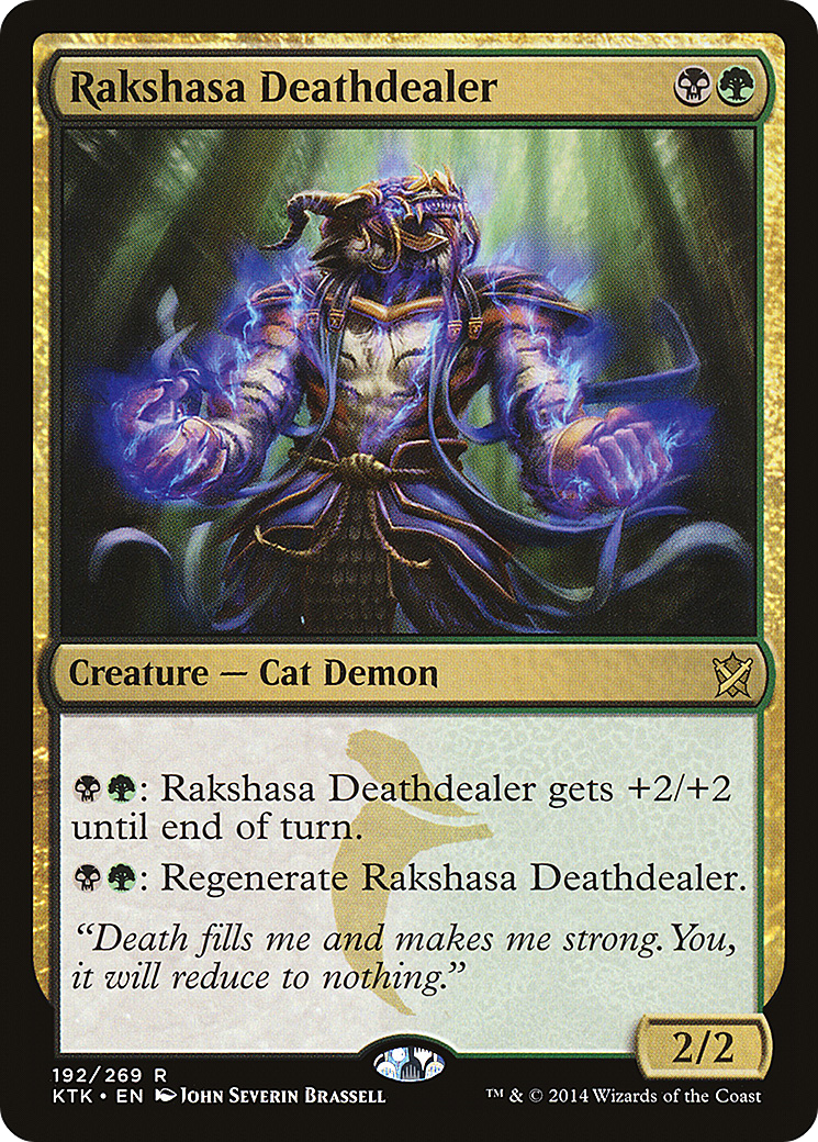 Rakshasa Deathdealer (KTK-192) [Khans of Tarkir] MTG Single Wizards of the Coast