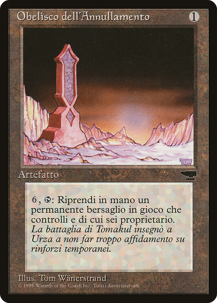 Obelisk of Undoing (REN-134) [Misc] Rinascimento MTG Single Wizards of the Coast
