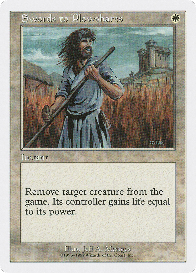 Swords to Plowshares (BRB-) [Misc] Battle Royale Box Set MTG Single Wizards of the Coast