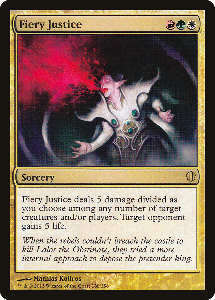 Fiery Justice (C13-188) [Commander 2013] MTG Single Wizards of the Coast