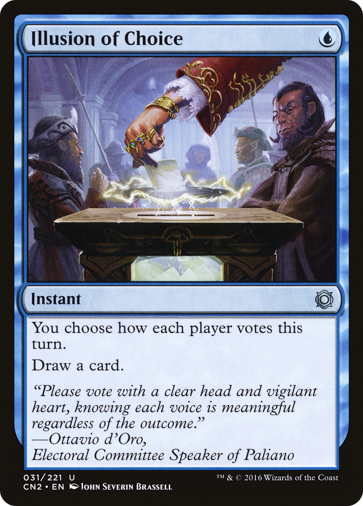 Illusion of Choice (CN2-031) [Conspiracy: Take the Crown] MTG Single Wizards of the Coast