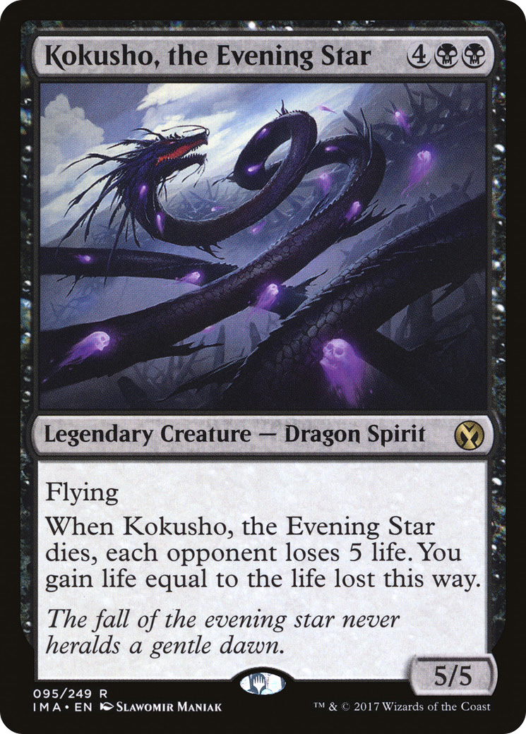 Kokusho, the Evening Star (IMA-095) [Iconic Masters] Foil MTG Single Wizards of the Coast