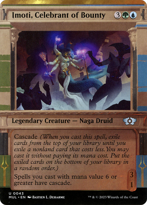 Imoti, Celebrant of Bounty (MUL-043) [Multiverse Legends] (Showcase) (Borderless) MTG Single Wizards of the Coast