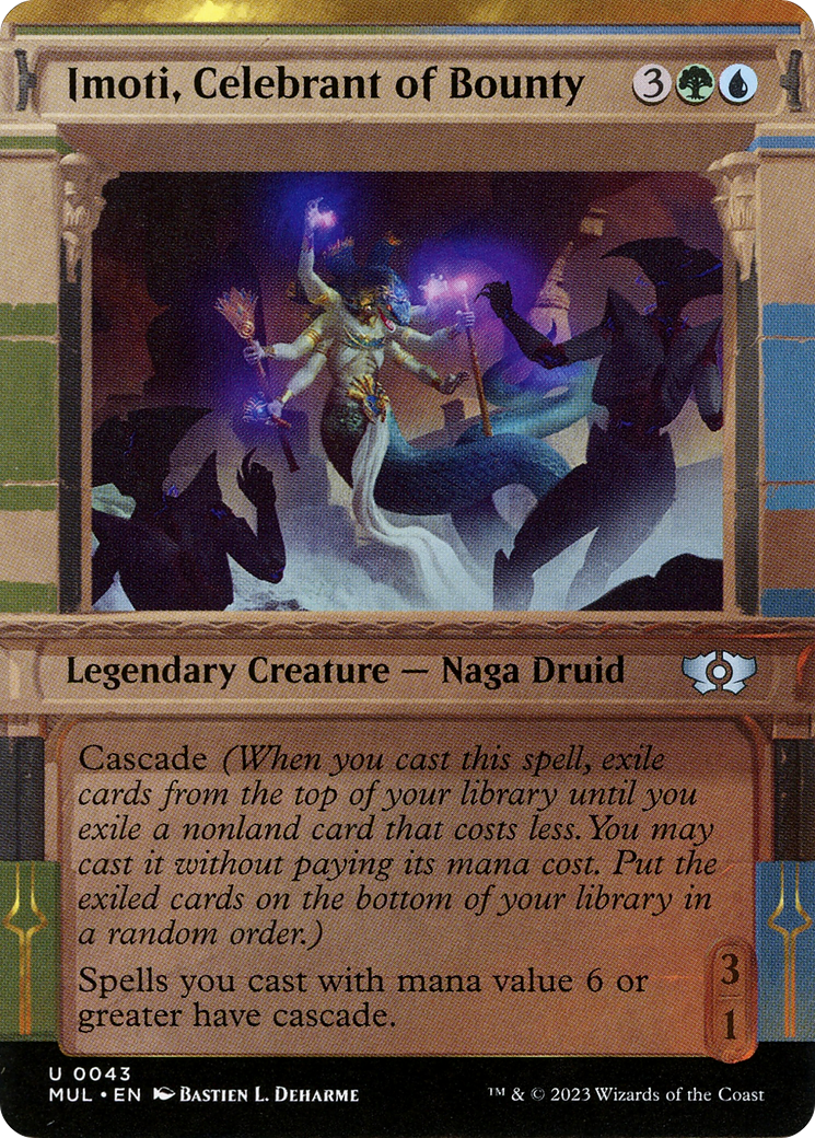 Imoti, Celebrant of Bounty (MUL-043) [Multiverse Legends] (Showcase) (Borderless) Foil MTG Single Wizards of the Coast