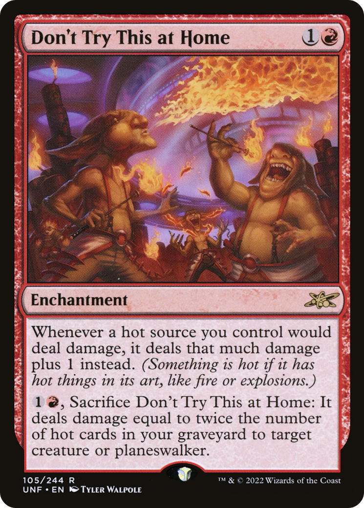Don't Try This at Home (UNF-105) [Unfinity] MTG Single Wizards of the Coast