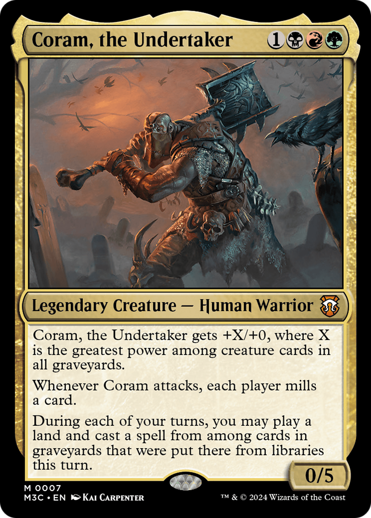 Coram, the Undertaker (M3C-007) [Modern Horizons 3 Commander] Foil MTG Single Wizards of the Coast