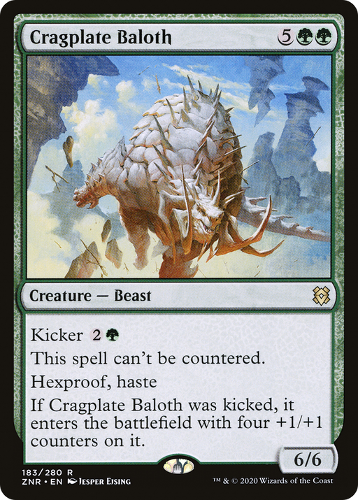 Cragplate Baloth (ZNR-183) [Zendikar Rising] MTG Single Wizards of the Coast