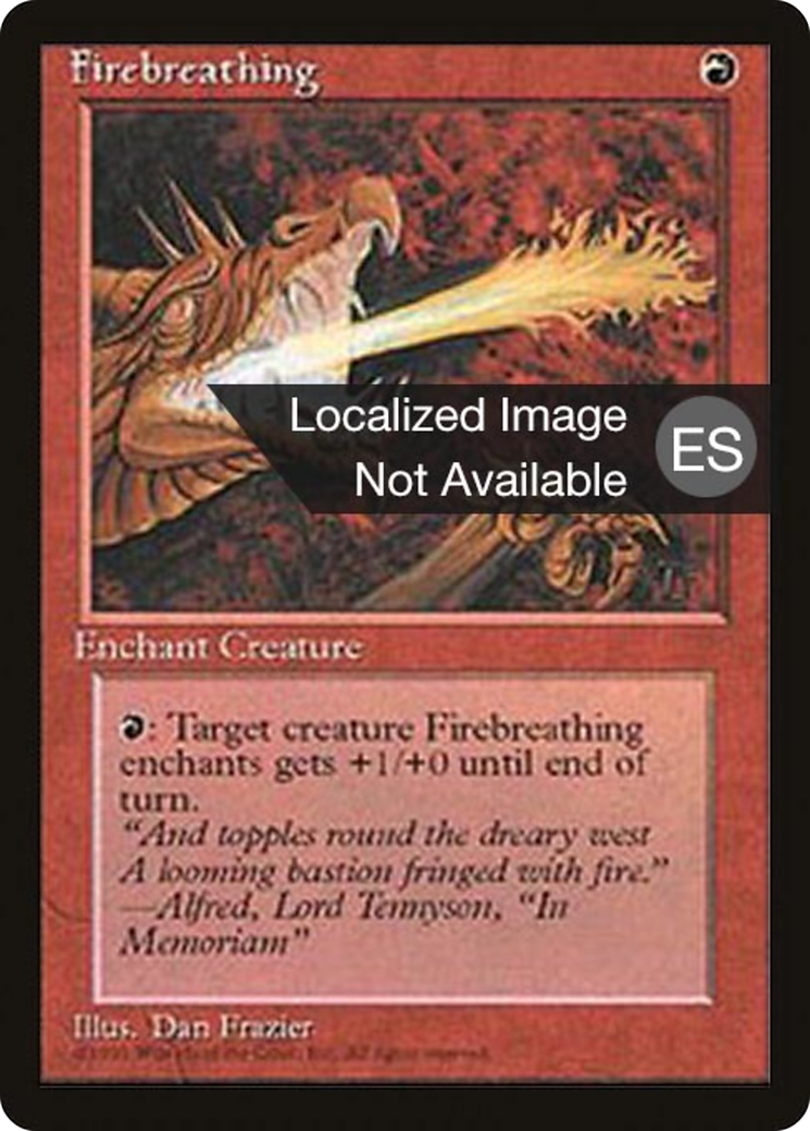 Firebreathing (4BB-193) [Fourth Edition Foreign Black Border] MTG Single Wizards of the Coast