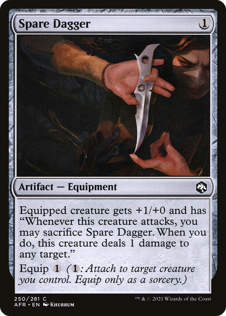 Spare Dagger (AFR-250) [Adventures in the Forgotten Realms] Foil MTG Single Wizards of the Coast