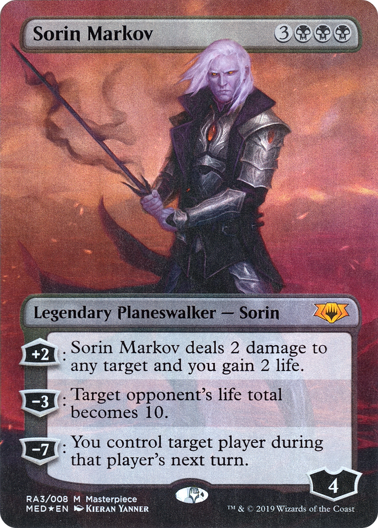Sorin Markov (MED2-RA3) [Misc] Mythic Edition (Borderless) Foil MTG Single Wizards of the Coast