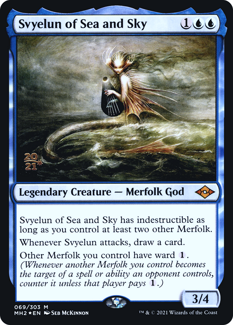 Svyelun of Sea and Sky (PRE-069) [Modern Horizons 2 Promos] Foil MTG Single Wizards of the Coast
