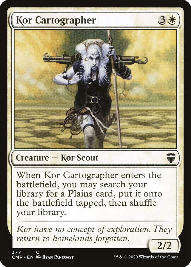 Kor Cartographer (CMR-377) [Commander Legends] MTG Single Wizards of the Coast