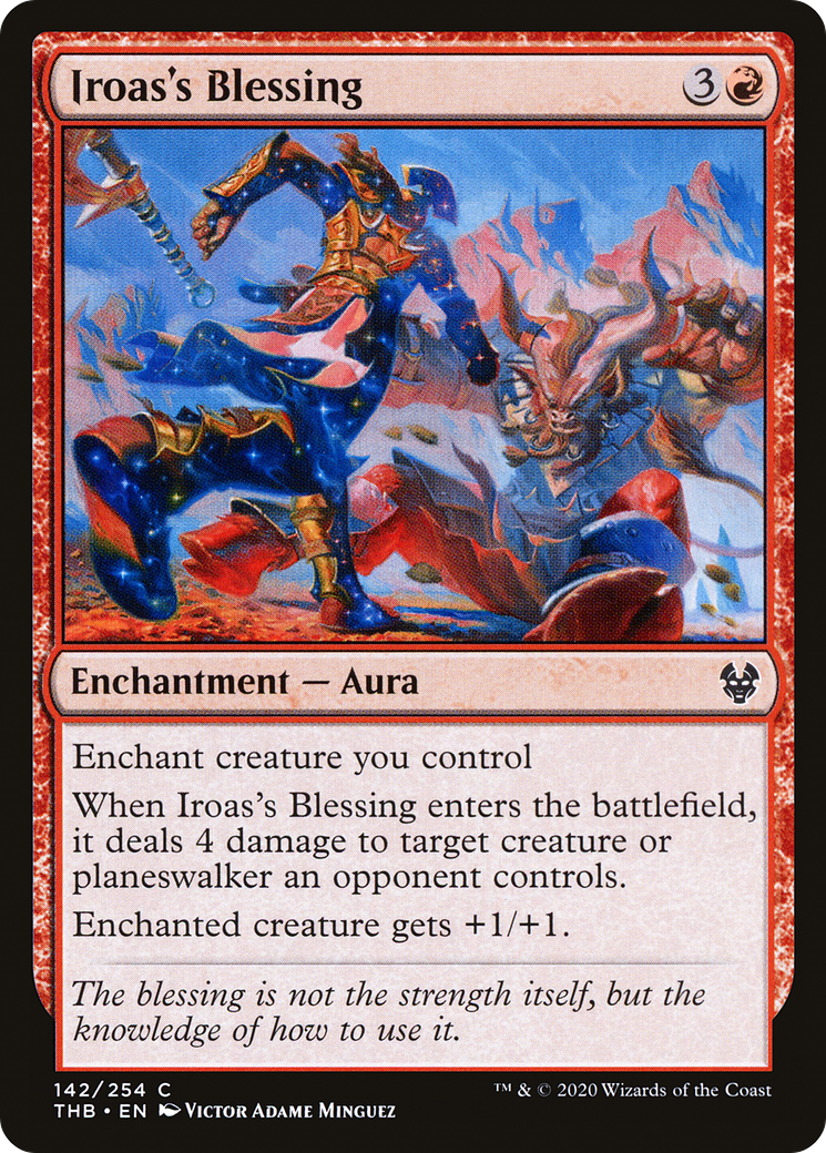 Iroas's Blessing (THB-142) [Theros Beyond Death] MTG Single Wizards of the Coast