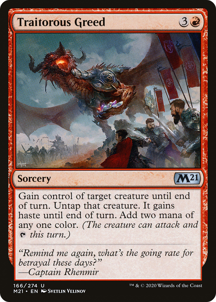 Traitorous Greed (M21-166) [Core Set 2021] MTG Single Wizards of the Coast