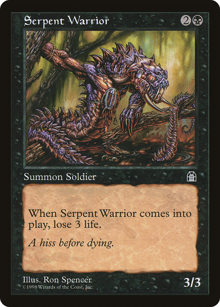 Serpent Warrior (STH-069) [Stronghold] MTG Single Wizards of the Coast