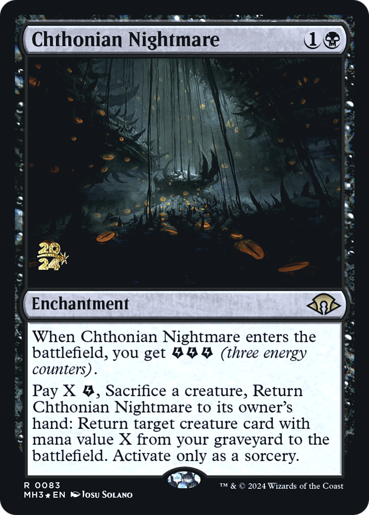 Chthonian Nightmare (PRE-083) [Modern Horizons 3 Promos] Foil MTG Single Wizards of the Coast