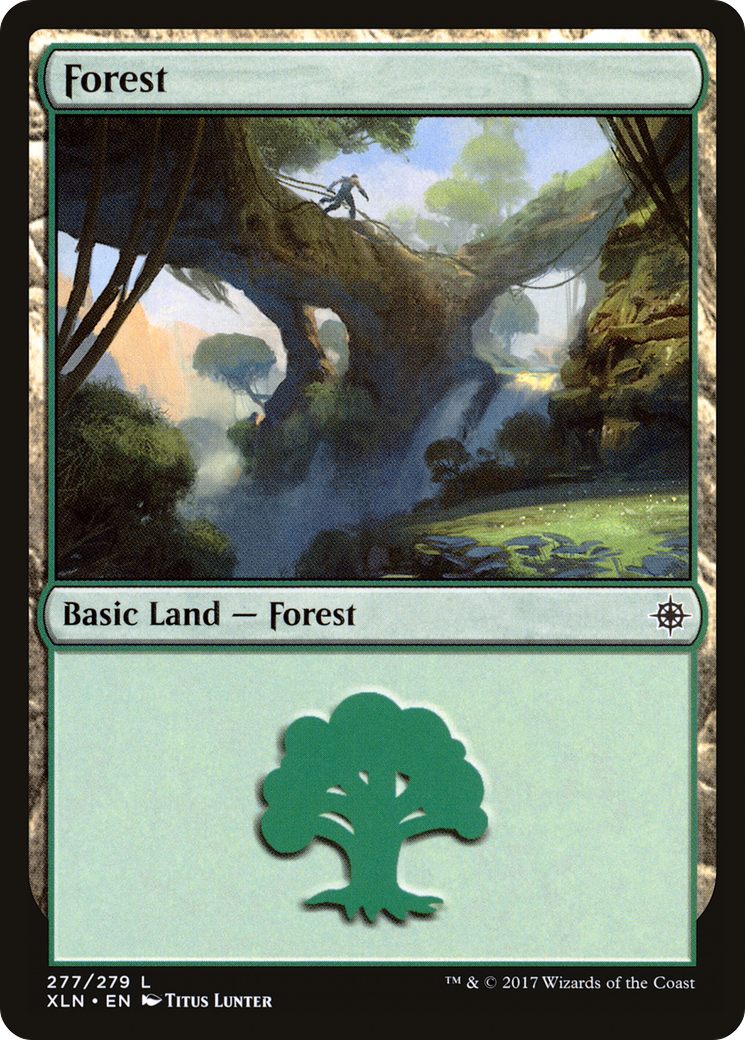 Forest (277) (XLN-277) [Ixalan] Foil MTG Single Wizards of the Coast