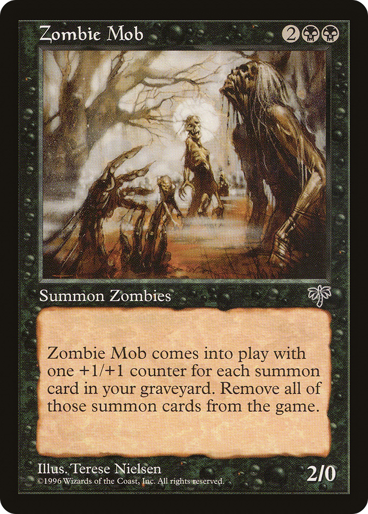 Zombie Mob (MIR-153) [Mirage] MTG Single Wizards of the Coast