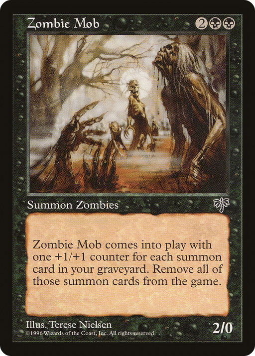 Zombie Mob (MIR-153) [Mirage] MTG Single Wizards of the Coast