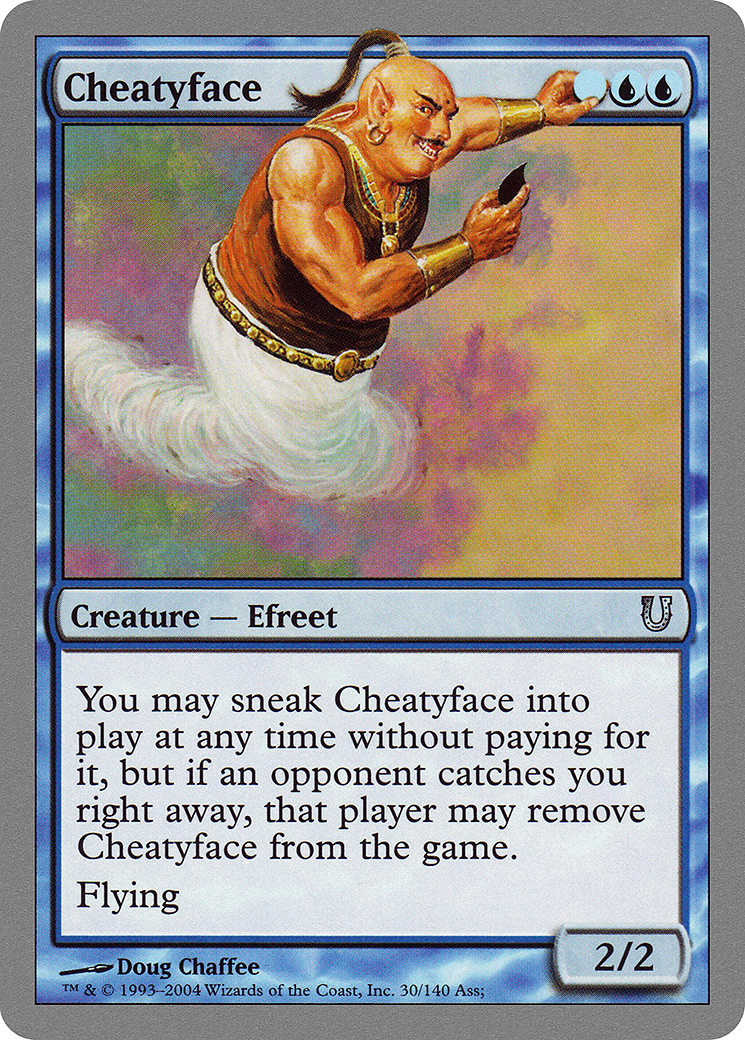 Cheatyface (UNH-030) [Unhinged] MTG Single Wizards of the Coast