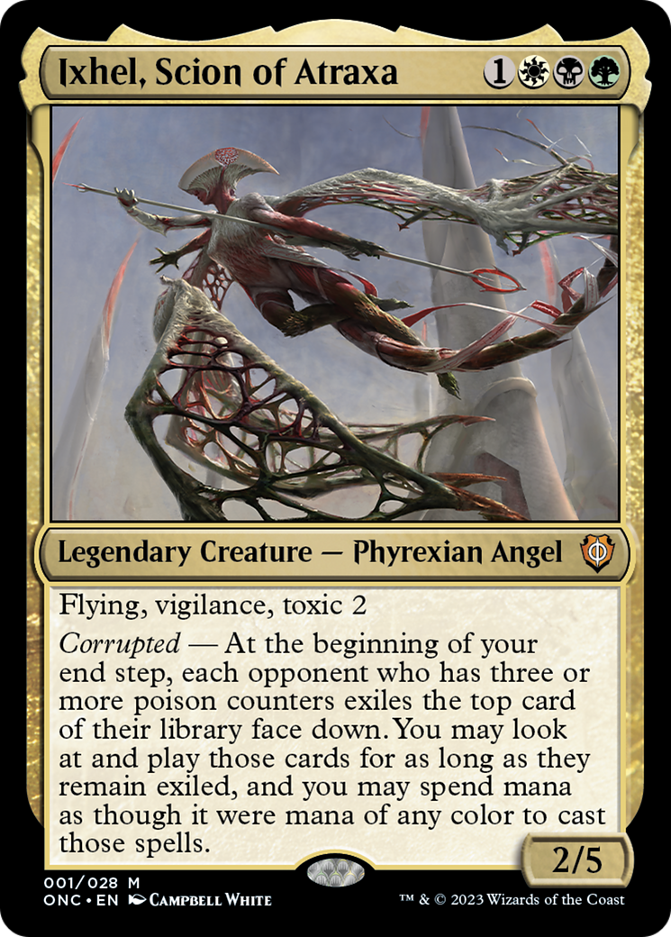 Ixhel, Scion of Atraxa (ONC-001) [Phyrexia: All Will Be One Commander] MTG Single Wizards of the Coast