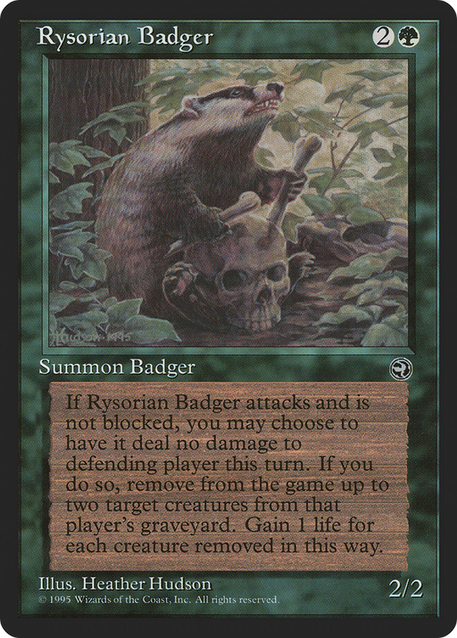 Rysorian Badger (HML-) [Homelands] MTG Single Wizards of the Coast