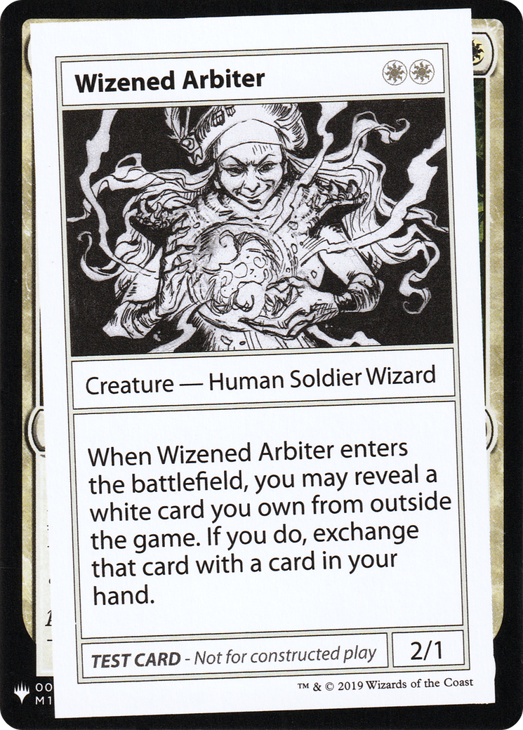 Wizened Arbiter (CMB1-) [Mystery Booster] Playtest Cards 2019 MTG Single Wizards of the Coast