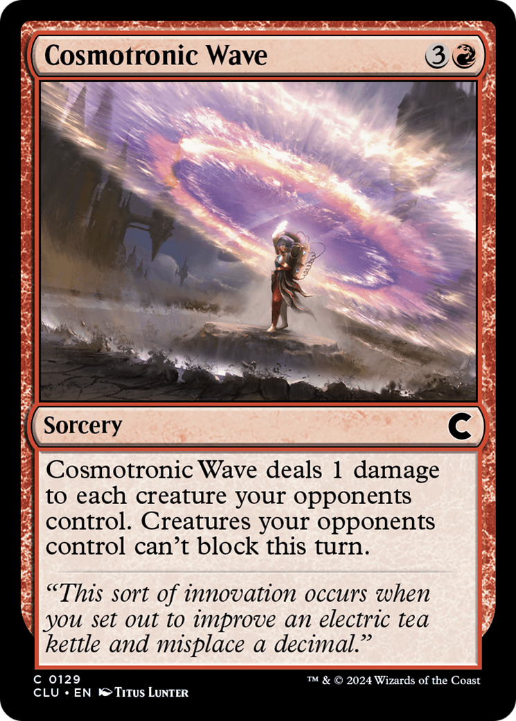 Cosmotronic Wave (CLU-129) [Ravnica: Clue Edition] MTG Single Wizards of the Coast