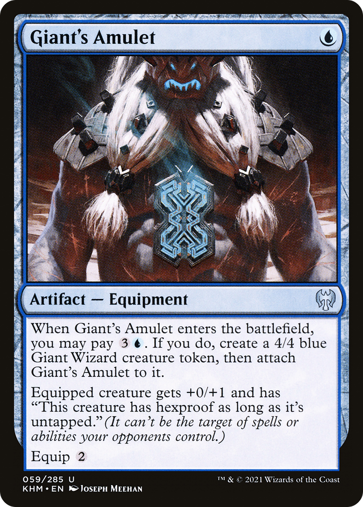 Giant's Amulet (KHM-059) [Kaldheim] Foil MTG Single Wizards of the Coast