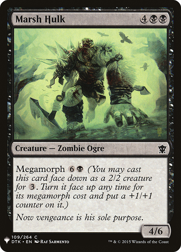 Marsh Hulk (LIST-DTK-109) [Mystery Booster] The List MTG Single Wizards of the Coast
