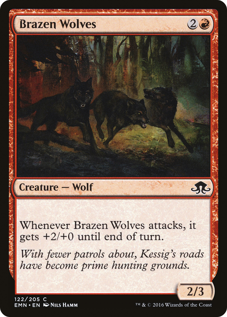 Brazen Wolves (EMN-122) [Eldritch Moon] MTG Single Wizards of the Coast