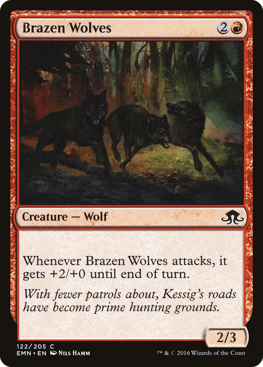 Brazen Wolves (EMN-122) [Eldritch Moon] MTG Single Wizards of the Coast