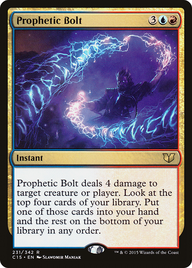 Prophetic Bolt (C15-231) [Commander 2015] MTG Single Wizards of the Coast