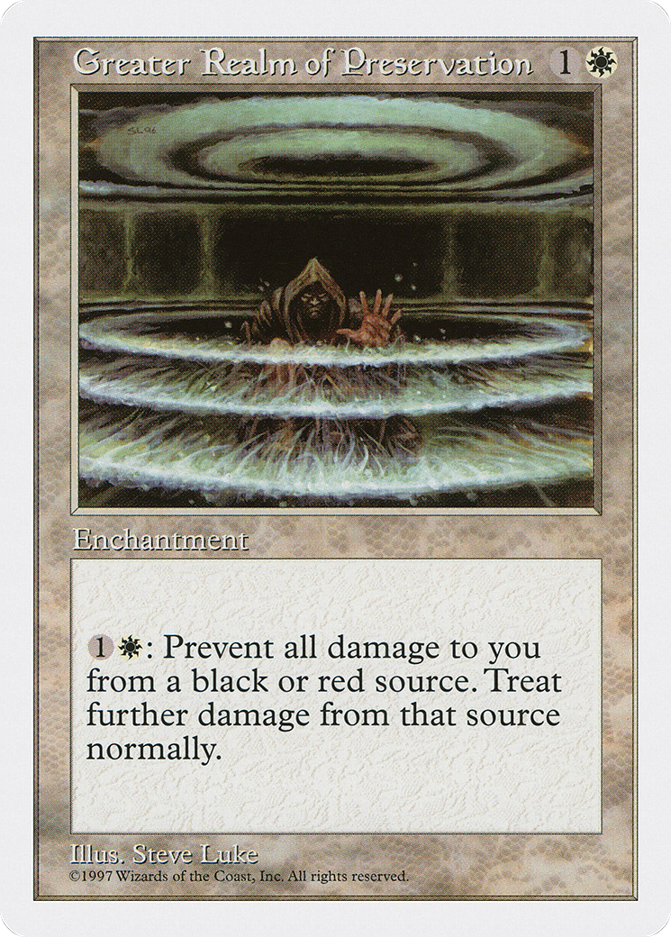 Greater Realm of Preservation (5ED-) [Fifth Edition] MTG Single Wizards of the Coast