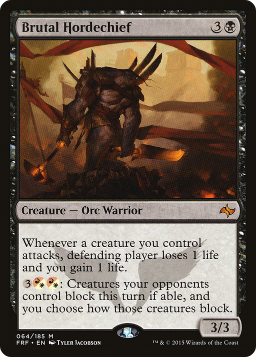Brutal Hordechief (FRF-064) [Fate Reforged] MTG Single Wizards of the Coast