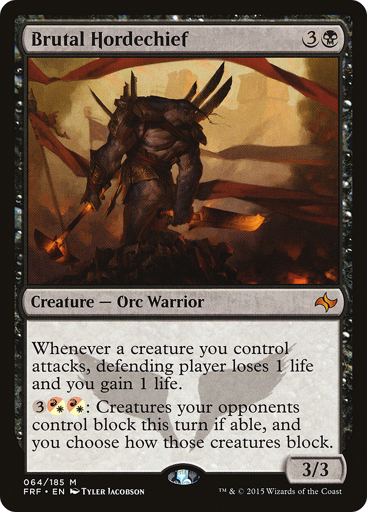 Brutal Hordechief (FRF-064) [Fate Reforged] Foil MTG Single Wizards of the Coast