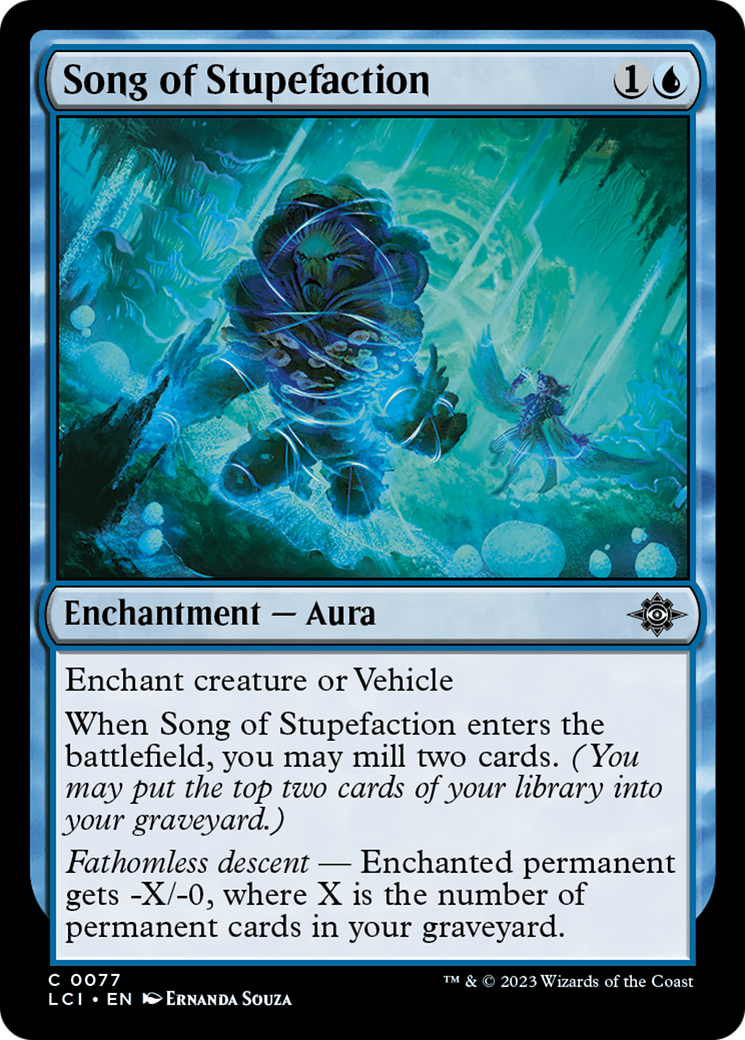 Song of Stupefaction (LCI-077) [The Lost Caverns of Ixalan] Foil MTG Single Wizards of the Coast
