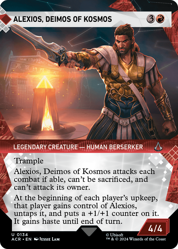 Alexios, Deimos of Kosmos (ACR-134) [Assassin's Creed] (Showcase) (Borderless) MTG Single Wizards of the Coast
