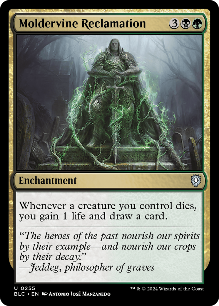 Moldervine Reclamation (BLC-255) [Bloomburrow Commander] MTG Single Wizards of the Coast