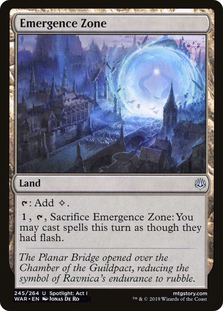 Emergence Zone [War of the Spark] MTG Single Magic: The Gathering