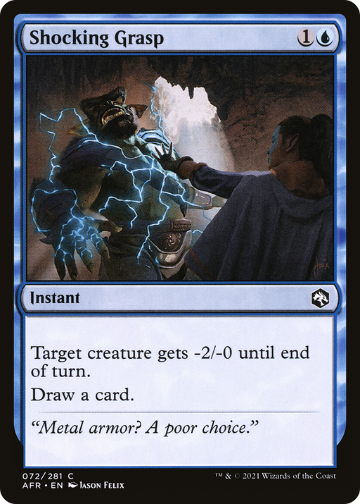 Shocking Grasp (AFR-072) [Adventures in the Forgotten Realms] MTG Single Wizards of the Coast