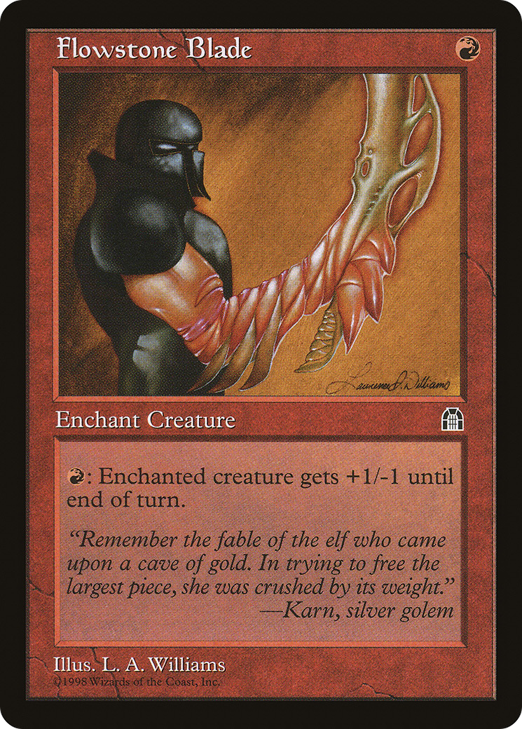 Flowstone Blade (STH-083) [Stronghold] MTG Single Wizards of the Coast