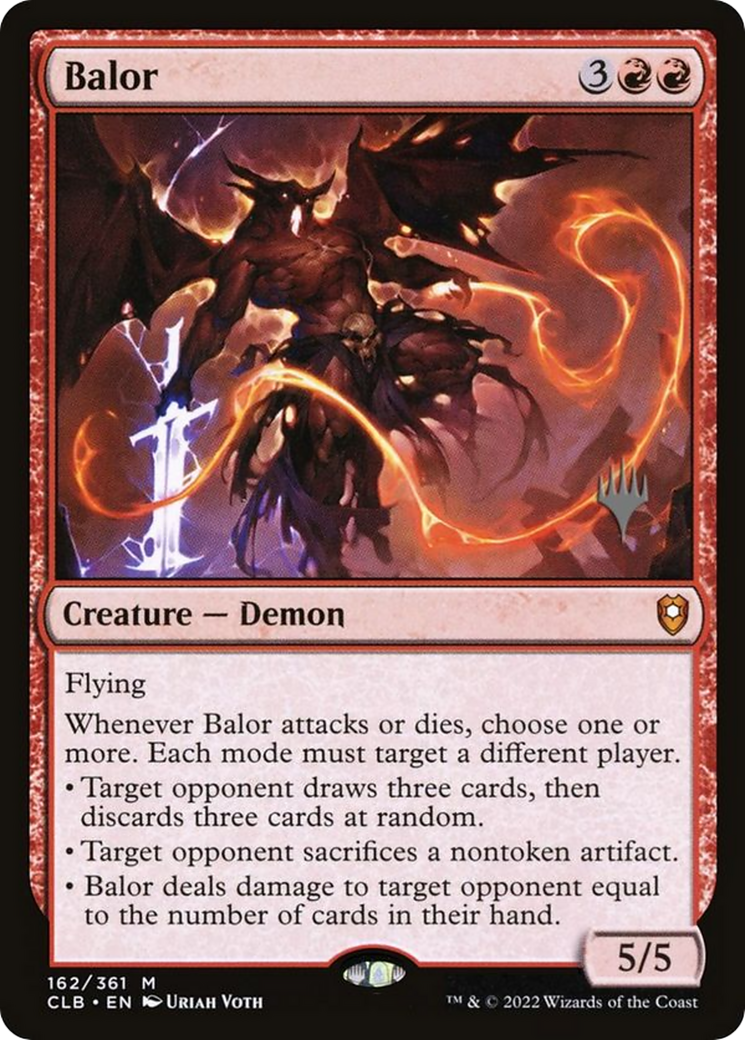 Balor (PPLCI-162) [Battle for Baldur's Gate Promos] (stamped, promo) Foil MTG Single Wizards of the Coast