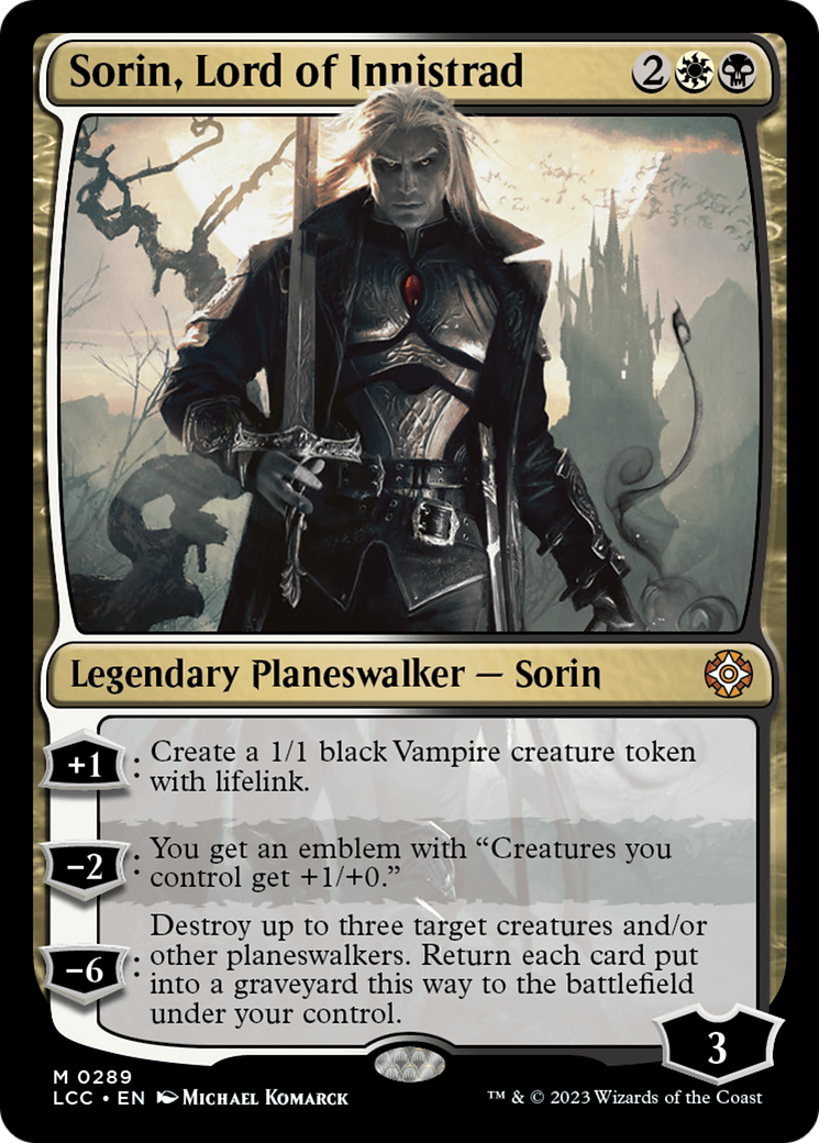 Sorin, Lord of Innistrad (LCC-289) [The Lost Caverns of Ixalan Commander] MTG Single Wizards of the Coast