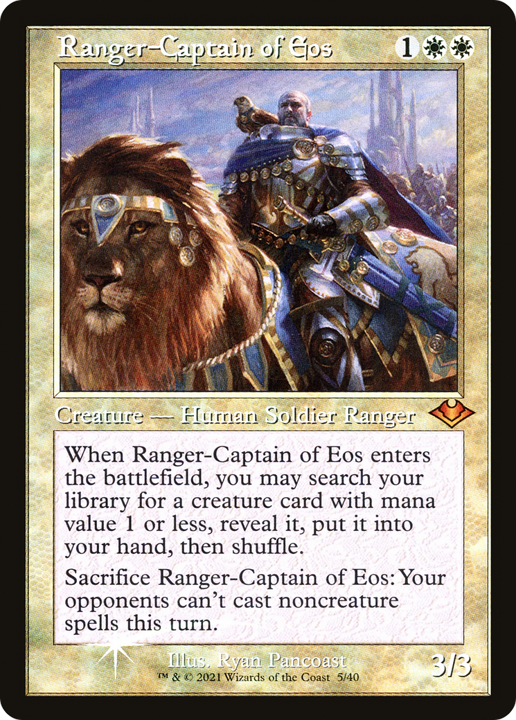 Ranger-Captain of Eos (MH1-005) [Modern Horizons 1 Timeshifts] Foil MTG Single Wizards of the Coast