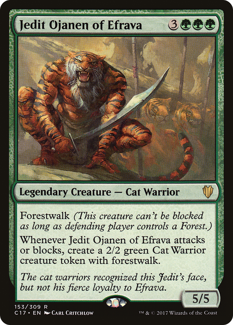 Jedit Ojanen of Efrava (C17-153) [Commander 2017] MTG Single Wizards of the Coast