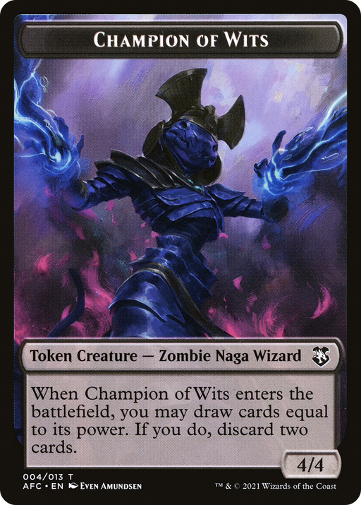 Champion of Wits (TAFC-004) [Tokens] Forgotten Realms Commander Tokens MTG Single Wizards of the Coast